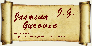 Jasmina Gurović vizit kartica